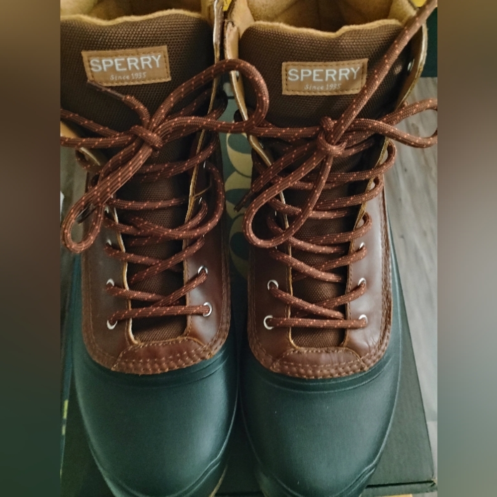 Sperry Men's Cannon Winter Waterproof Boots Navy Blue Size 15 Brand NEW